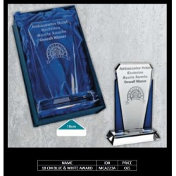 18 CM Blue and White Award