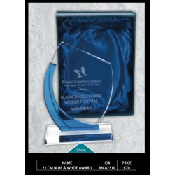 21 CM Blue and White Award