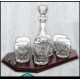Decanter and 6 Glasses with Tray