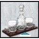 Night Cap Tray & Decanter + 2 Glasses (Brandy or Whiskey)